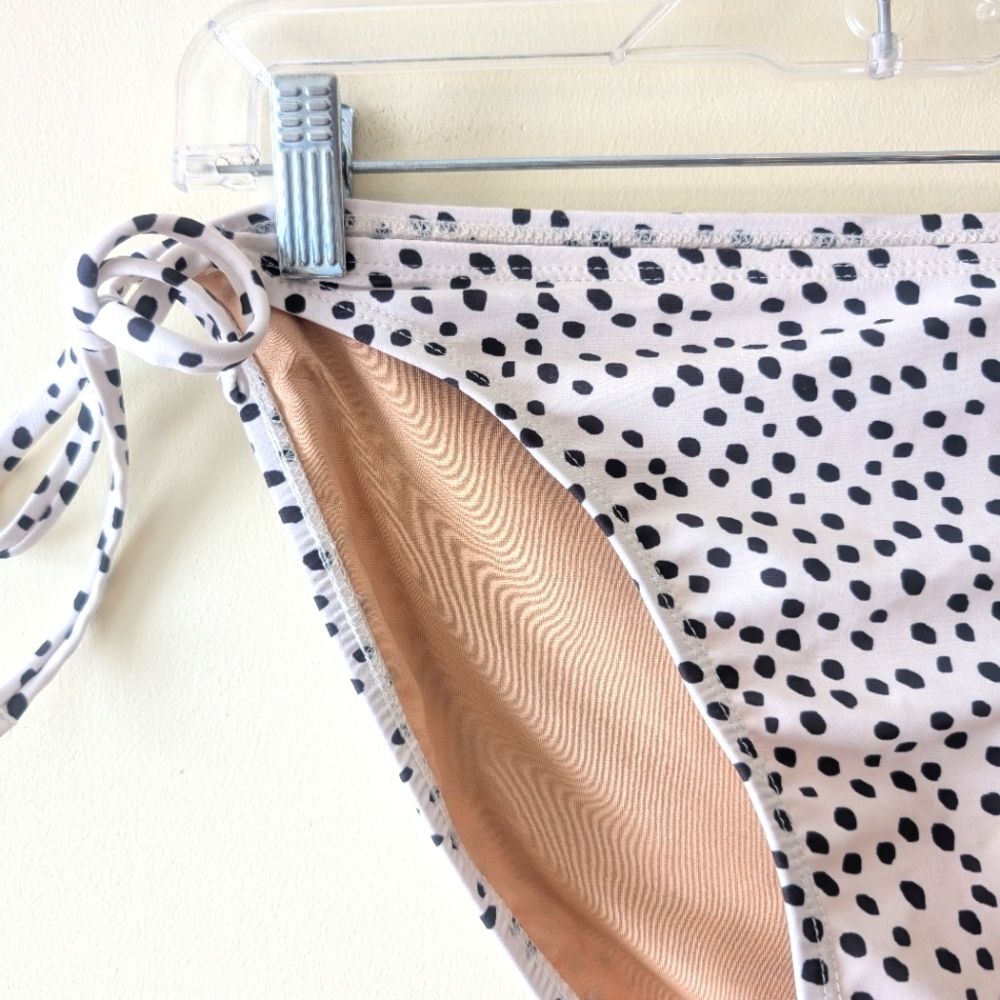 Old Navy String Bikini Swim Bottom Polka Dot Size Medium - Picture 4 of 6